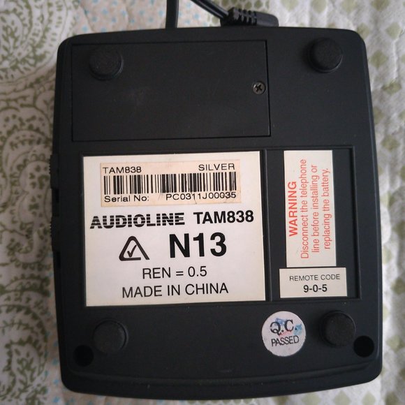 Audioline TAM838 Digital Answering System machine - Picture 3 of 5